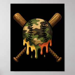 Póster Bysebyll Drip Camo Bysebyll Byts Niños Deportes Co