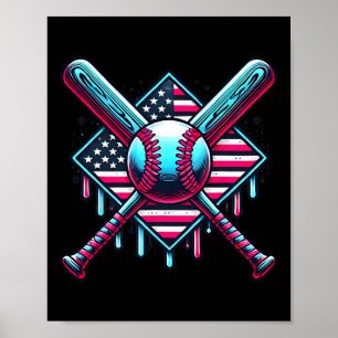 Póster Bysebyll Drip para niños Gráfico de la bandera est
