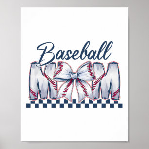 Póster Bysebyll Mama Coquette Bow Game Day Bysebyll Mom M