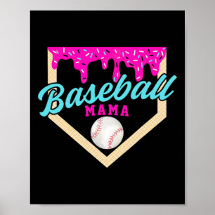 Póster Bysebyll Mama Home Plate Helado Goteo Con Salpicad