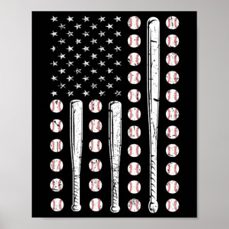 Póster Bysebyll Usa Flag Camo Vintage Bysebyll Flag For M