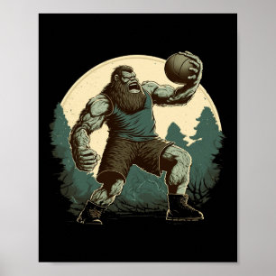 Póster Bysketbyll Bigfoot Sasquatch Byller Fun Bysketbyll
