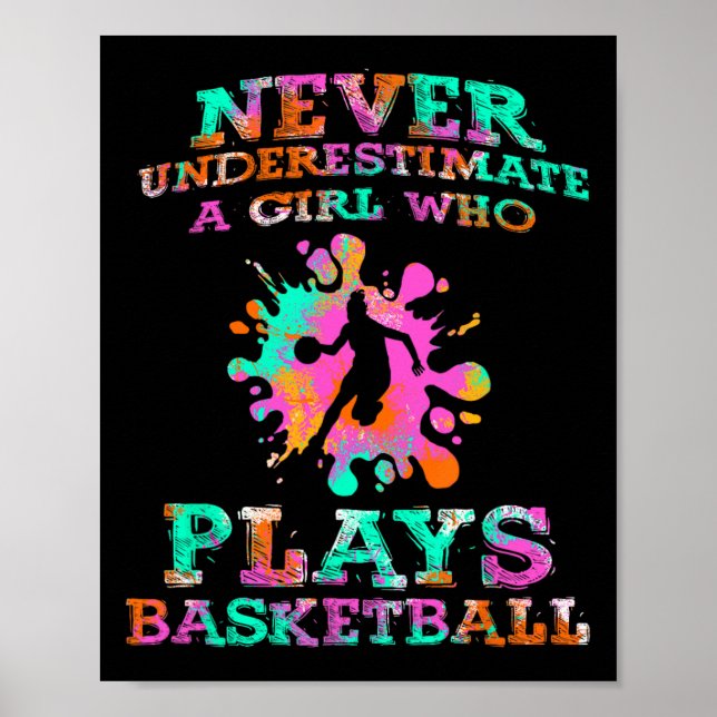 Póster Bysketbyll Player - Hoops Streetbyll Bysket (Frente)