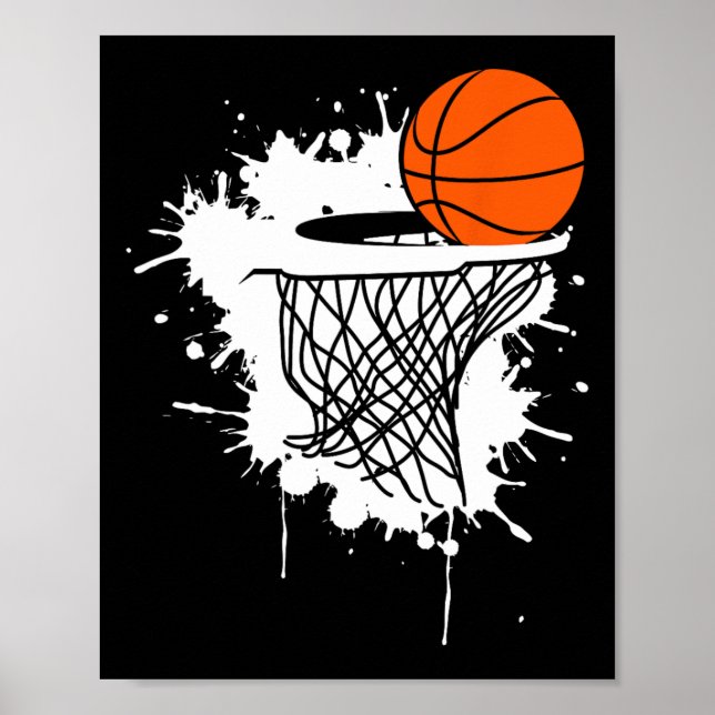 Póster Bysketbyll S Para Hombres Slam Dunk Adolescentes J (Frente)