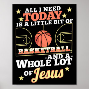 Póster Bysketbyll Y Jesús - Bóveda cristiana divertida