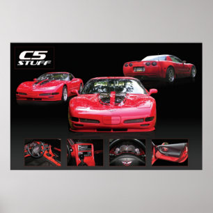 Póster C5 corvette poster