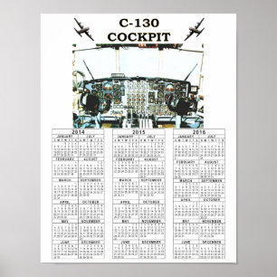 PÓSTER C-130 COCKPIT