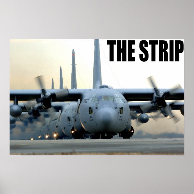 Póster C-130 en la franja (Frente)