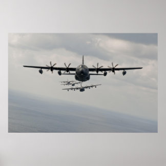 Póster C-130 Hercules Line up