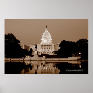 Póster C.C. de Washington - El capitolio