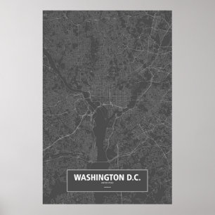 Póster C.C. de Washington, Estados Unidos (blancos en