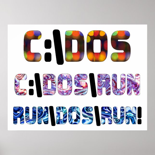 PÓSTER C:\DOS\RUN (Frente)