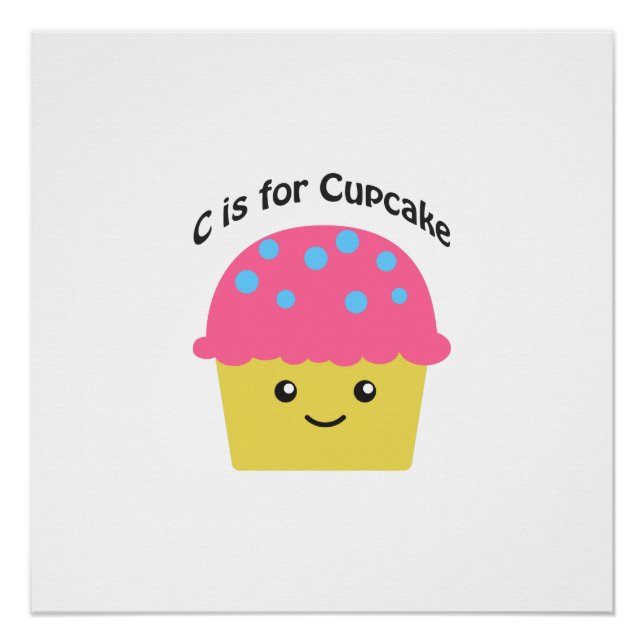 Póster C es para Cupcake (Anverso)