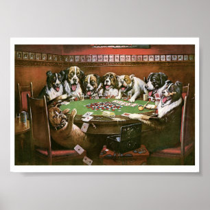 Póster C M Coolidge Poker Sympathy (1903)