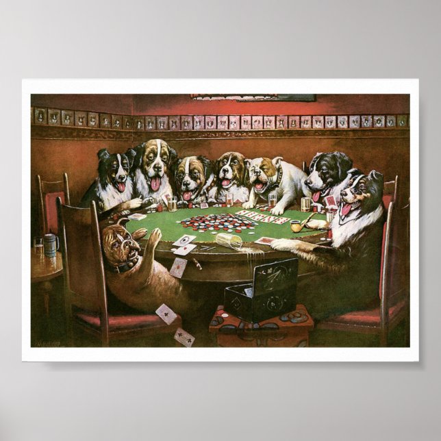 Póster C M Coolidge Poker Sympathy (1903) (Frente)