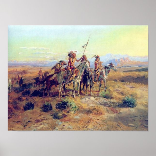 Póster C M Russell El Bella Artes Scouts Imprimir (Frente)