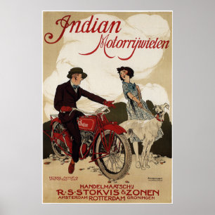 Póster c. MOTOCICLETAS DE PAÍSES BAJOS DE 1915