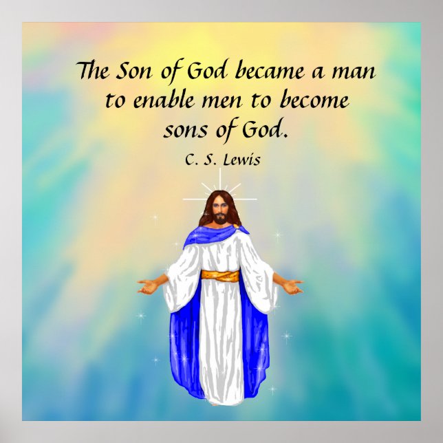 Póster C. S. Lewis Cita (Frente)