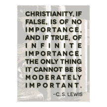 C. S. Lewis Cita Poster - "Cristianismo..."
