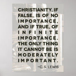 Póster C. S. Lewis Cita Poster - "Cristianismo..."