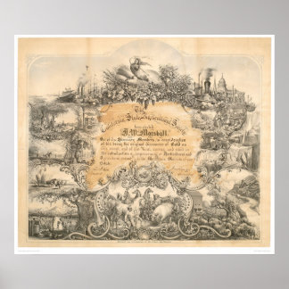 Póster CA. Certificado de sociedad agrícola (0058A)