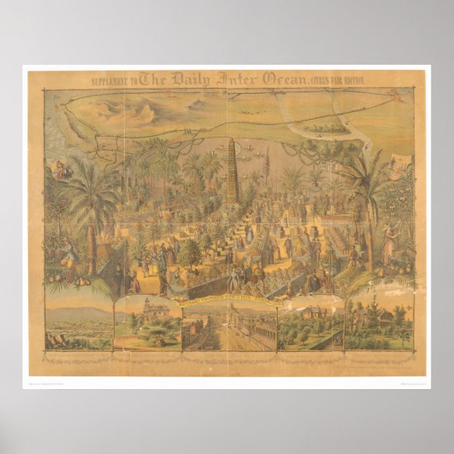 Póster CA del sur. Feria del Citrus, Chicago, IL. (0283A) (Frente)