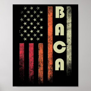 Póster Ca Surname Funny Retro Vintage Birthday American F