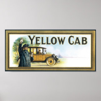 Póster Cab amarillo
