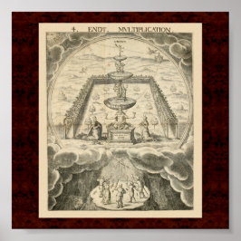 Póster Cabala y Alquimia: Ilustracion Alquímico 1663