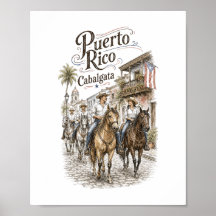 Cabalgata Puerto Rico A Caballo 8x10
