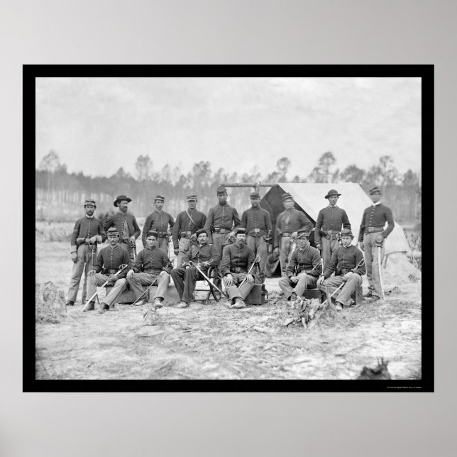 Póster Caballería de Indiana en San Petersburgo, VA 1864 (Frente)