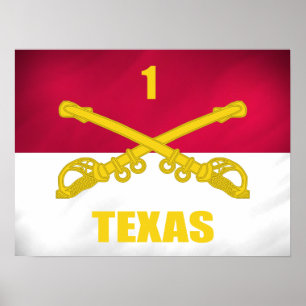 Póster Caballería de Texas