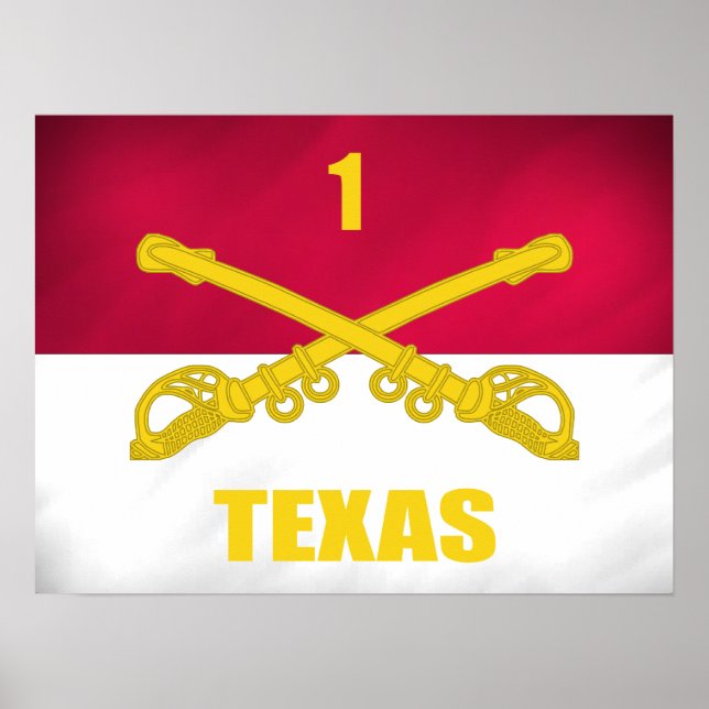 Póster Caballería de Texas (Frente)
