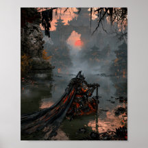 Caballero Arrodillado de Fantasía Oscura