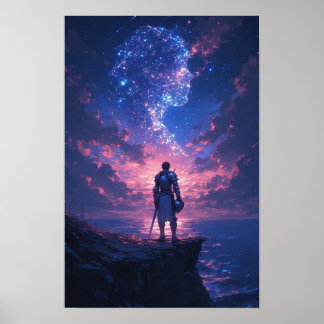 Póster Caballero Celestial