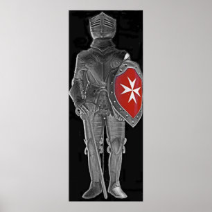 Póster Caballero de San Juan, Malta (1)