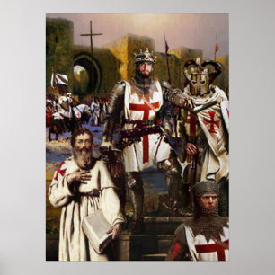 Póster Caballero de templo