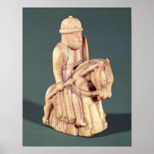 Póster Caballero de un juego de ajedrez