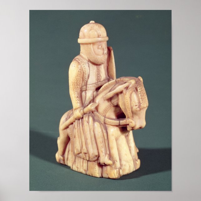 Póster Caballero de un juego de ajedrez (Frente)