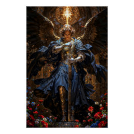 Póster Caballero del Éter Arcángel Miguel