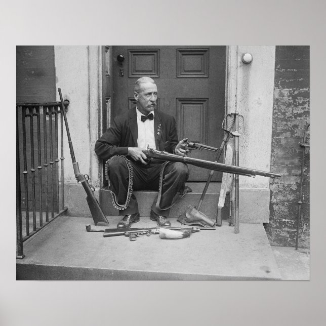 Póster Caballero Gunslinger, 1927. Foto de cosecha de vin (Frente)