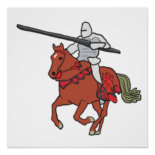 Póster Caballero Justador