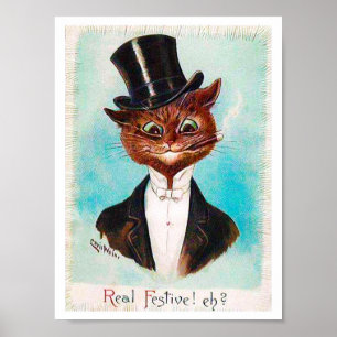 Póster Caballero, Louis Wain