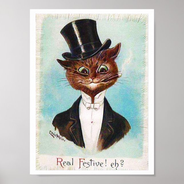 Póster Caballero, Louis Wain (Frente)