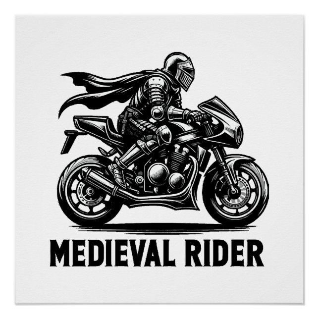 Póster caballero medieval (Anverso)