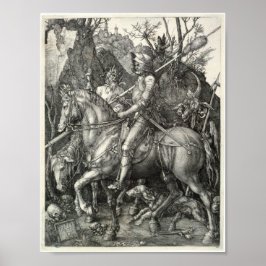 Póster Caballero, muerte y el diablo (Durer 1513)
