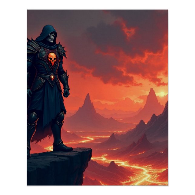 Póster Caballero Oscuro de la Llama (Anverso)