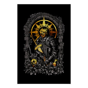 Póster Caballero Oscuro: El Guerrero en las Sombras