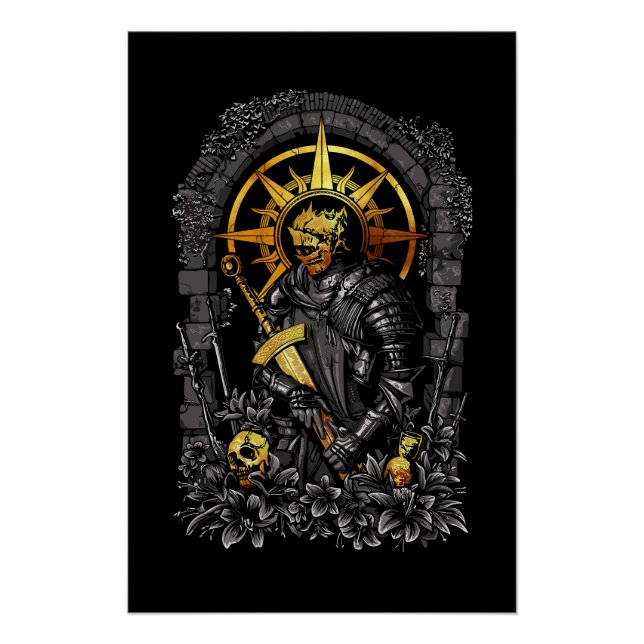Póster Caballero Oscuro: El Guerrero en las Sombras (Anverso)