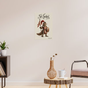 Póster Caballero Pangolín